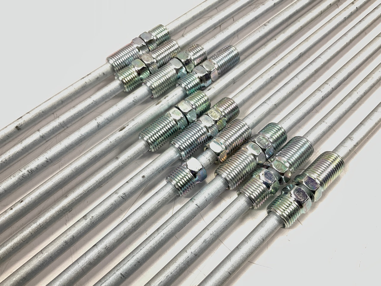 (10) AGS BL-472 Domestic Steel Brake Line, 1/4'' X 72'', 7/16 - 24 IN Thread Size