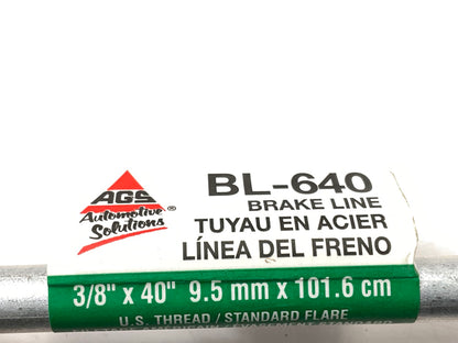 (4) AGS BL-640 Brake Lines, 3/8'' X 40'', US Thread, 5/8-18'' Fittings