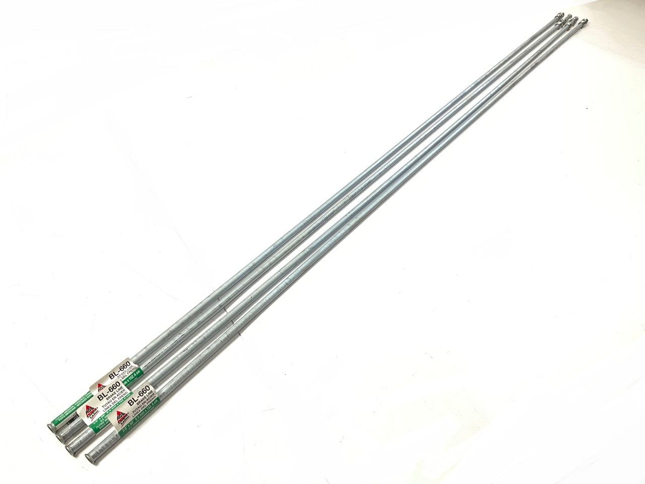 (4) AGS BL-660 Brake Lines, 3/8'' X 60'',  5/8-18 Inch Fittings