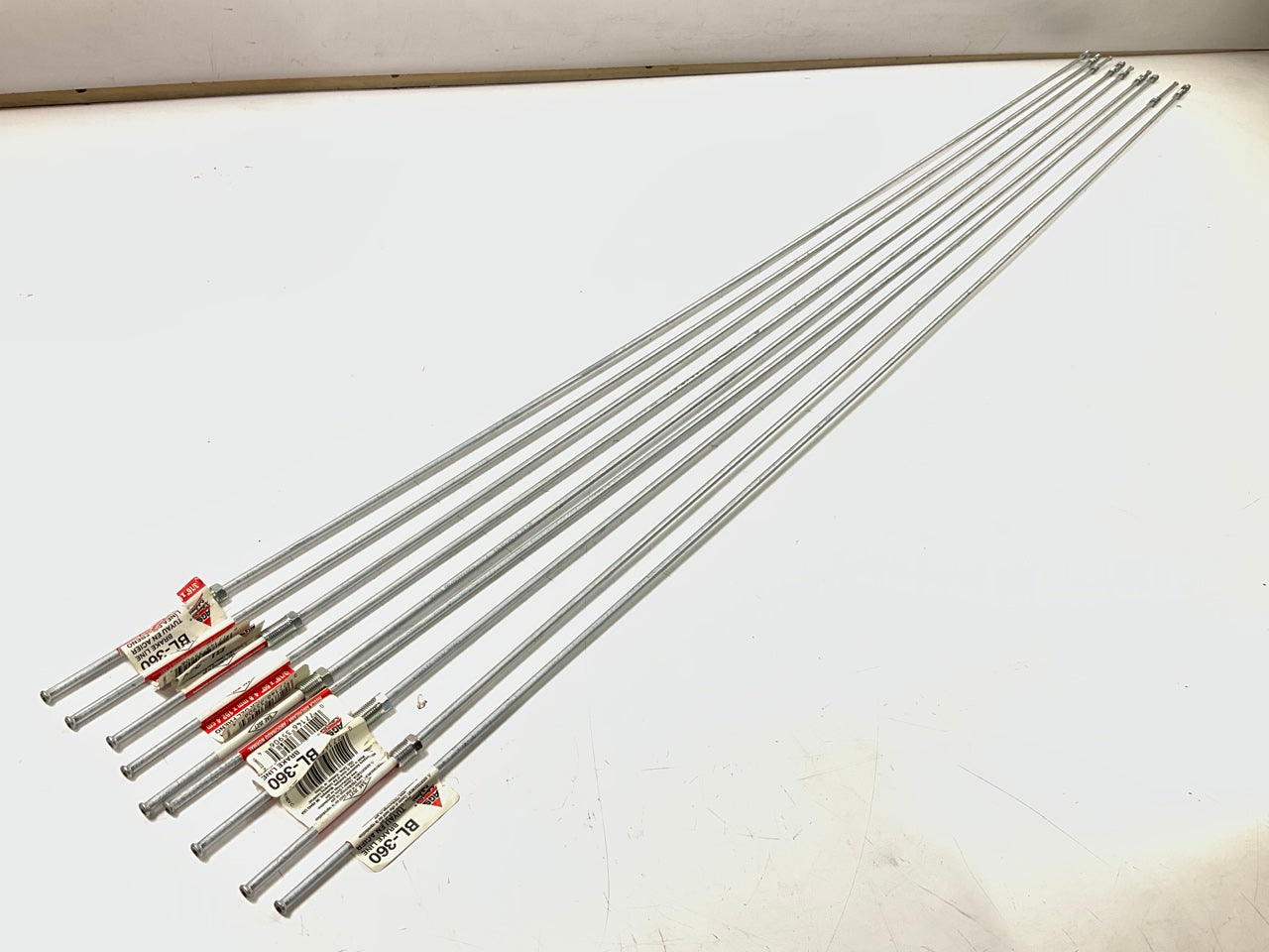 (9) AGS BL-360 Brake Line 3/16'' X 60'', US Thread, Standard Flare