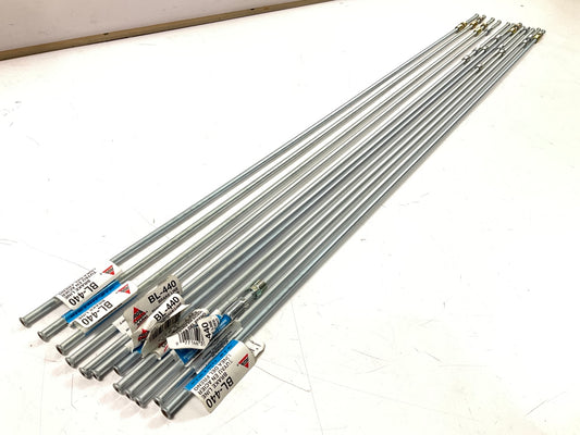 AGS BL-440 Steel Brake Lines, 1/4'' ID X 40'' Long ,  7/16-24'' Thread