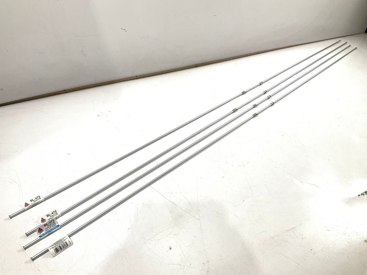 (4) AGS BL-472 Universal Domestic Steel Brake Line, 1/4'' X 72''