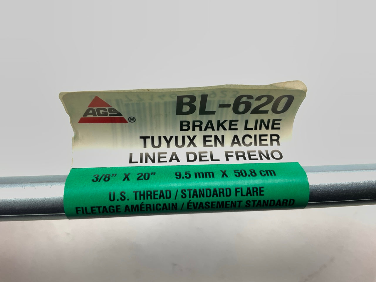 (4) AGS BL620 Univeral Domestic Steel Brake Line, 3/8'' X 20''