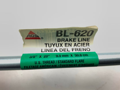 (4) AGS BL620 Univeral Domestic Steel Brake Line, 3/8'' X 20''