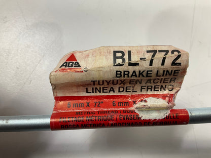 (5) AGS BL-772 Steel Brake Line 6mm X 72'' Long