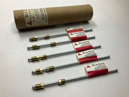 (5) AGS BLA-0310 Metric-US Thread Std Flare 3/8''-24th To 10mm-1.0th Brake Line