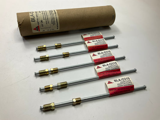 (5) AGS BLA-0310 Metric-US Thread Std Flare 3/8''-24th To 10mm-1.0th Brake Line