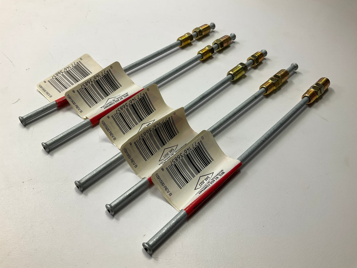 (5) AGS BLA-0310 Metric-US Thread Std Flare 3/8''-24th To 10mm-1.0th Brake Line