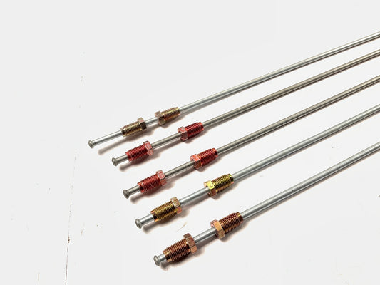 (5) AGS BLB-351 Steel Brake Lines 3/16'' X 51'', 3/8-24 Thread Fittings