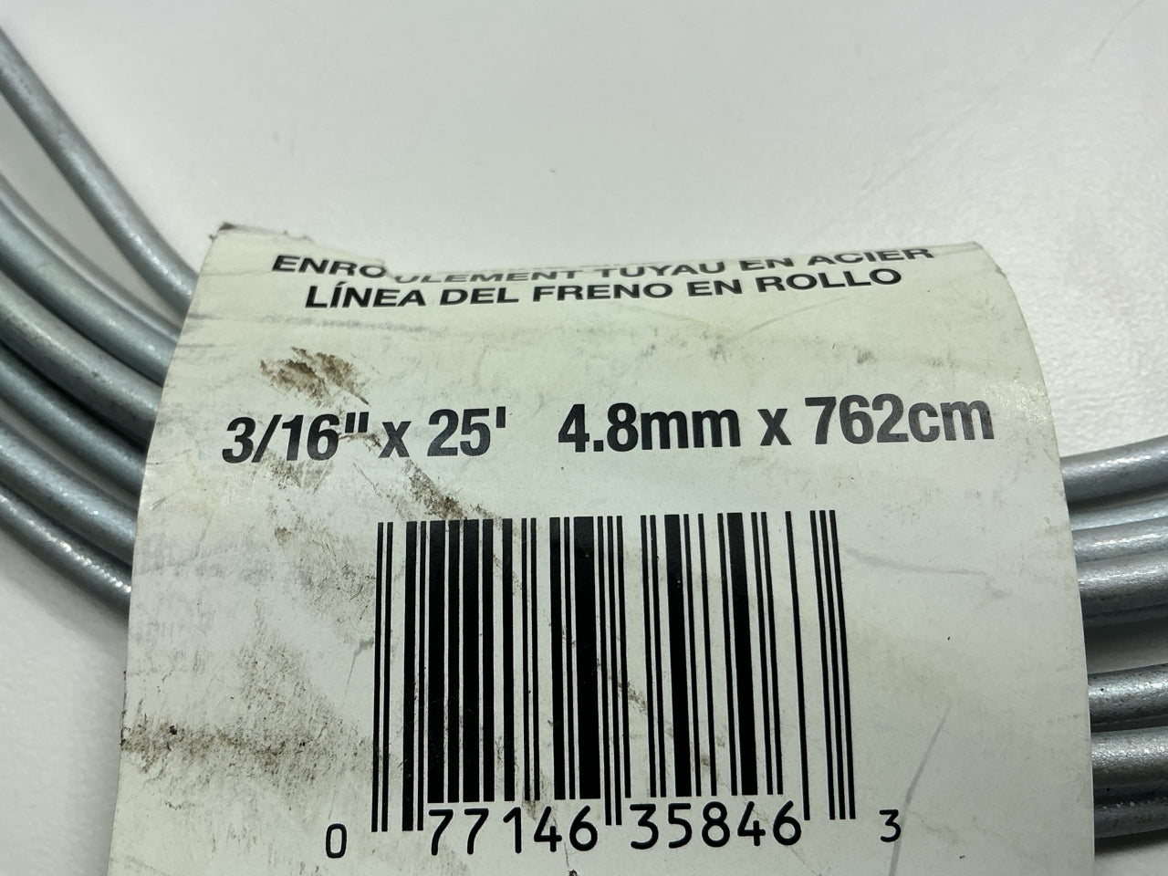 AGS BLC-325 Brake Hydraulic Bulk Line - Steel Brake Line Tubing Coil, 3/16 X 25