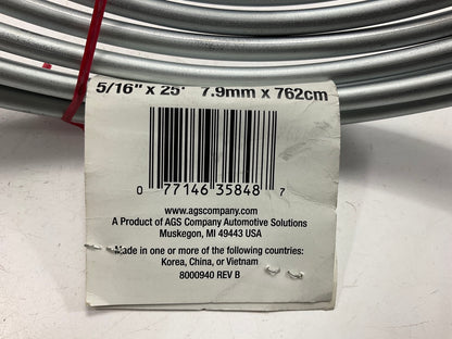 AGS BLC-525 Steel Brake / Fuel / Transmission Line Tubing Coil, 5/16 In. X 25 Ft