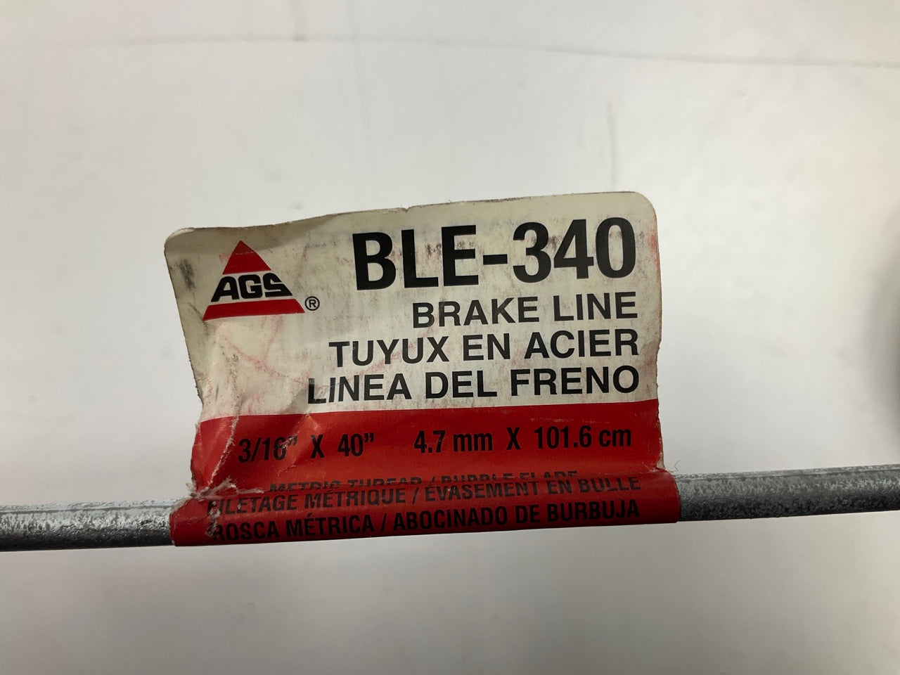 (10) AGS BLE-340 Brake Lines - 40'' Long X 3/16'' ID, M10x1mm Metric Threads