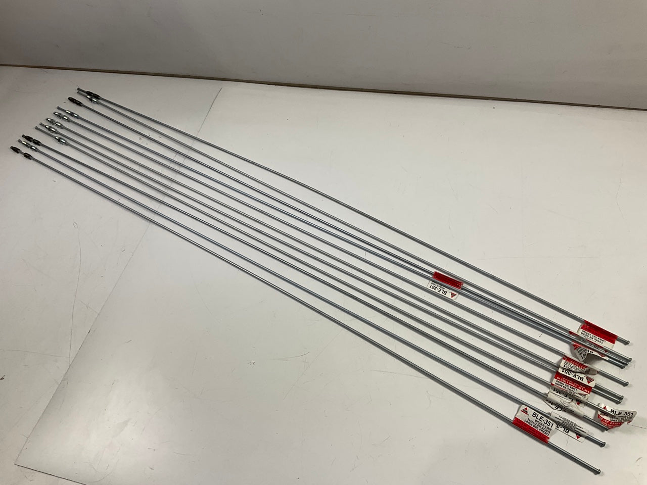 (11) AGS BLE-351 European 3/16'' X 51'' Brake Lines, M10x1 Fittings