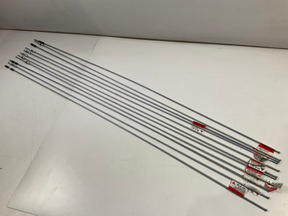 (11) AGS BLE-351 European 3/16'' X 51'' Brake Lines, M10x1 Fittings