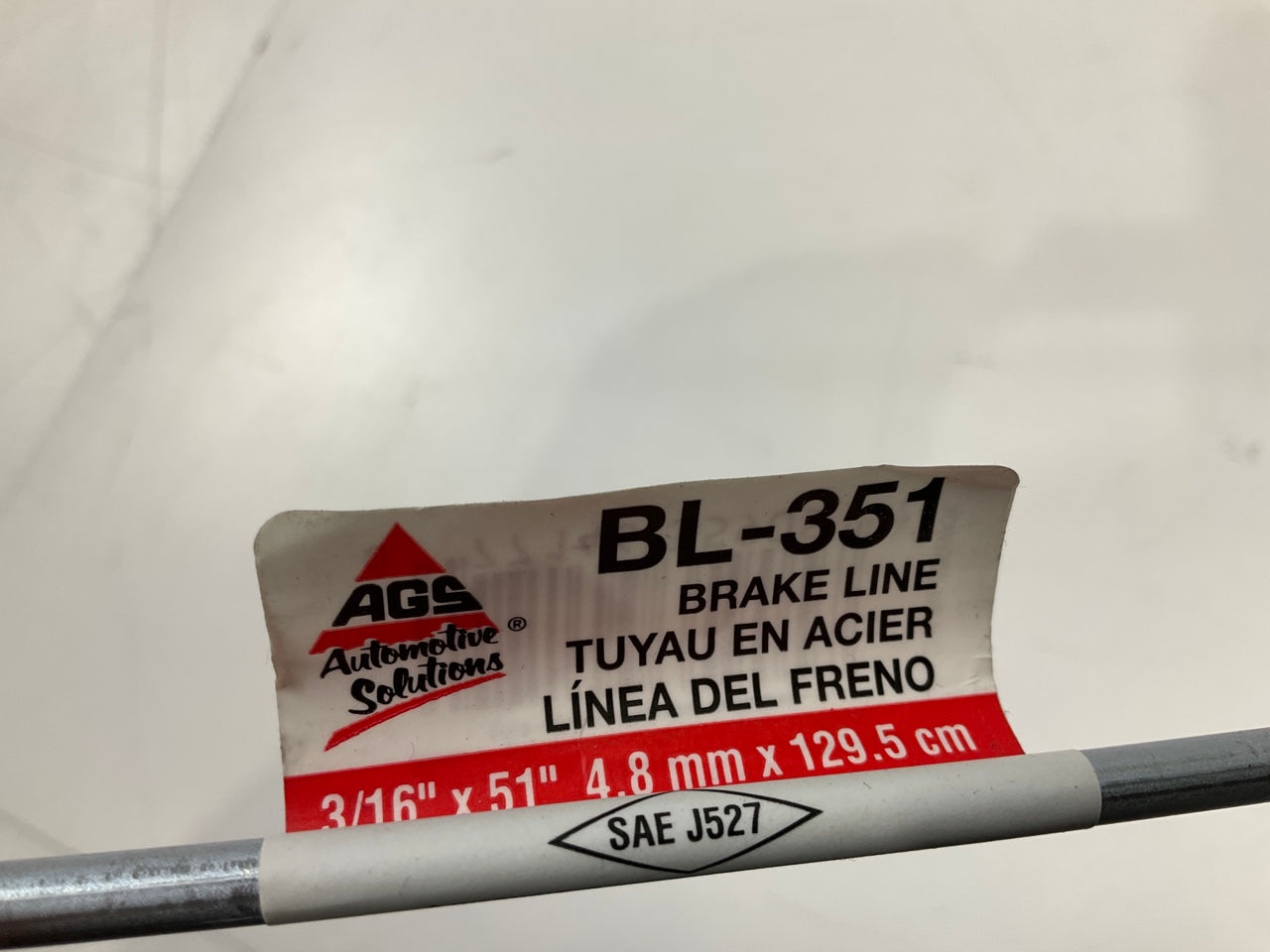 (11) AGS BLE-351 European 3/16'' X 51'' Brake Lines, M10x1 Fittings