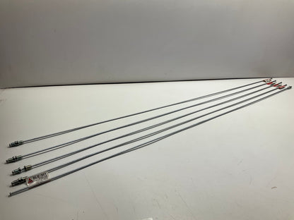 (5) AGS BLE-351 European Steel Brake Line 3/16 X 51'', M10 X 1mm Threads