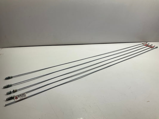 (5) AGS BLE-351 European Steel Brake Line 3/16 X 51'', M10 X 1mm Threads