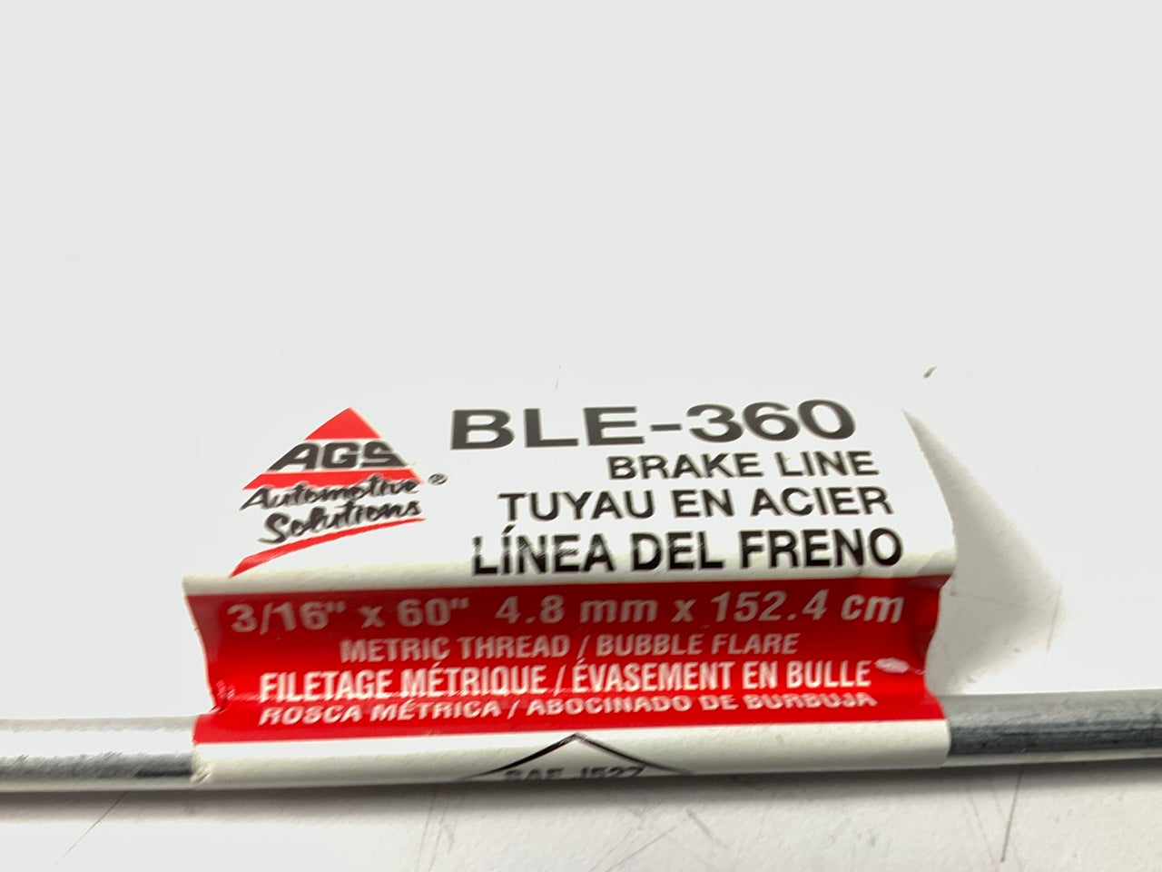 (5) AGS BLE360 Metric European 3/16''  X 60'' Brake Lines, M10 X 1.0mm Threads