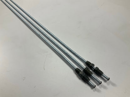 (3) AGS BLE-372 European Steel Brake Line - 3/16'' X 72'', M10x1 Thread Fittings