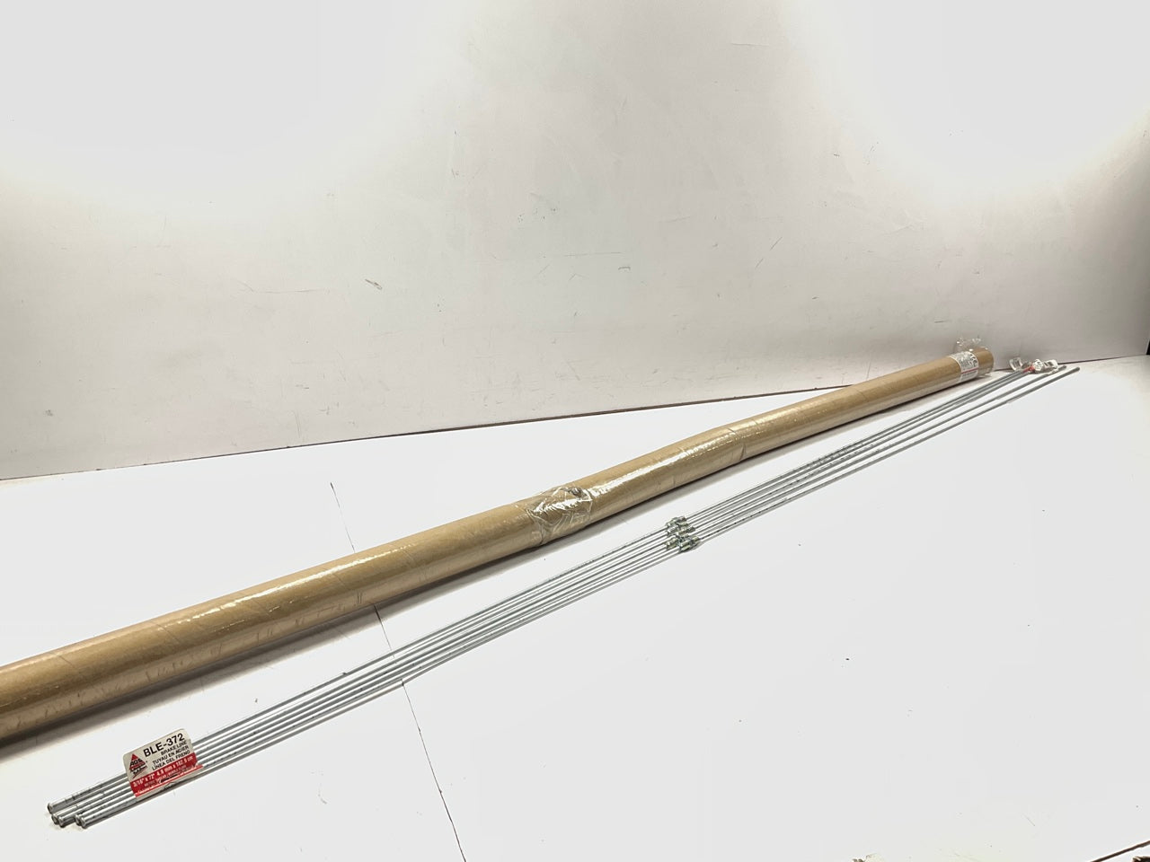 (5) AGS BLE-372 European Steel Brake Lines 3/16 X 72 In, M10x1 Thread Fittings