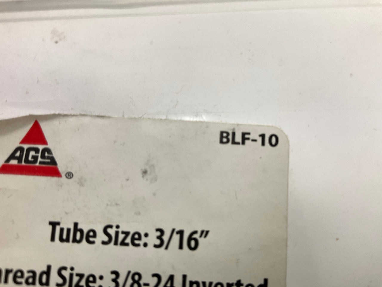 (10) AGS BLF-10 BLF Brake Line Steel Tube Nuts, Long, 3/16'' (3/8''-24 Inverted)