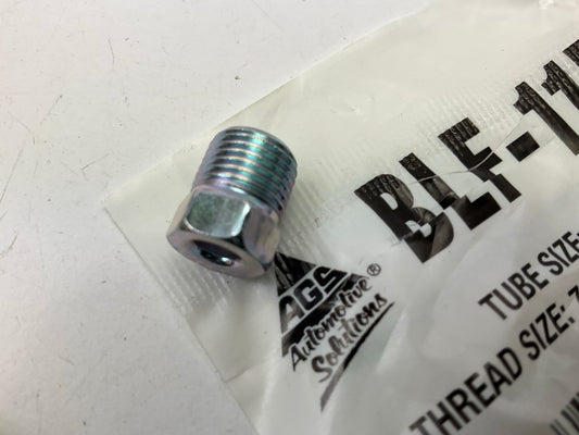 AGS BLF-11B Brake Line Steel Tube Nut, 3/16'' (7/16''-24 Inverted)