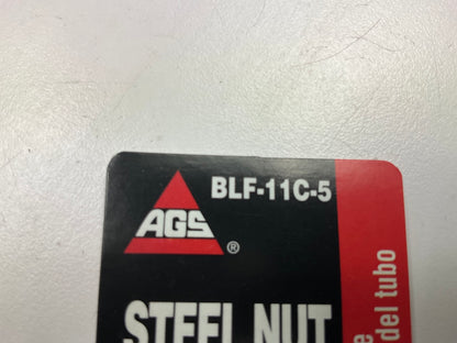 (5) AGS BLF-11C Steel Tube Nut, 3/16'' (7/16''-24) Inverted