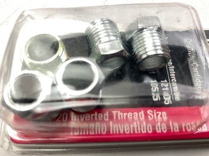 (5) AGS BLF-14C Steel Tube Nut, 5/16'' (1/2''-20) Inverted