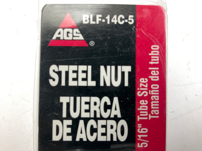 (5) AGS BLF-14C Steel Tube Nut, 5/16'' (1/2''-20) Inverted