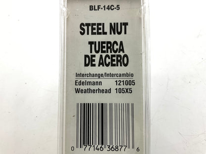 (5) AGS BLF-14C Steel Tube Nut, 5/16'' (1/2''-20) Inverted