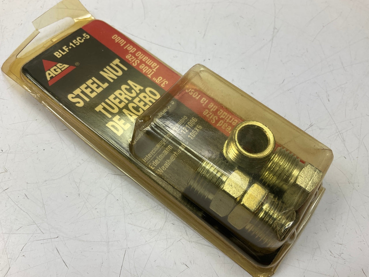 (5) AGS BLF-15C Steel Tube Nut, 3/8'' (5/8''-18) Inverted