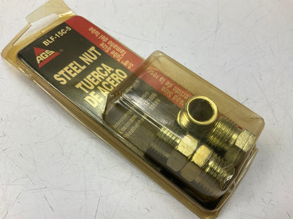(5) AGS BLF-15C Steel Tube Nut, 3/8'' (5/8''-18) Inverted
