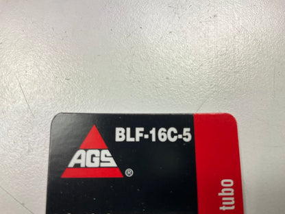 (5) AGS BLF-16C Steel Tube Nut, 1/4'' (7/16''-24) Inverted Long