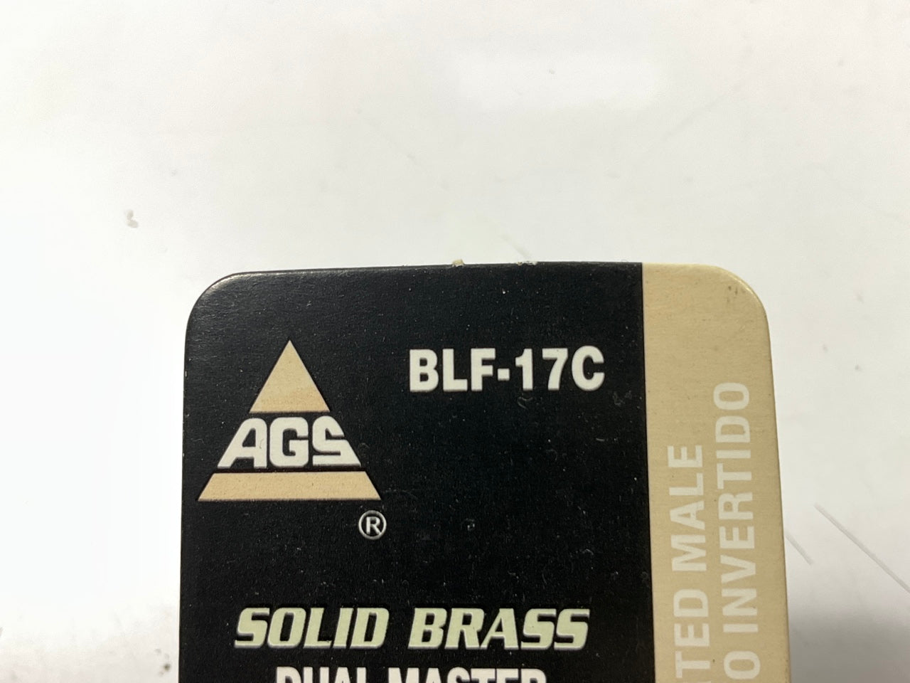 AGS BLF-17C Brass Adapter, 1/2''-20 Inverted To 7/16''-24 Inverted