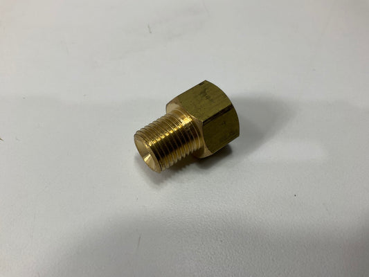 AGS BLF-19C Brass Adapter, 7/16''-24 Inverted To 1/2''-20 Inverted