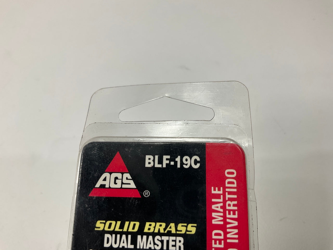 AGS BLF-19C Brass Adapter, 7/16''-24 Inverted To 1/2''-20 Inverted