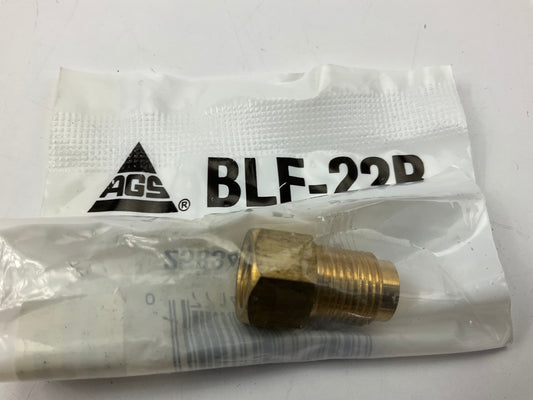 AGS BLF-22B Adapter, Brass, Female (3/8''-24 Inverted), Male (7/16''-24 Inverted)