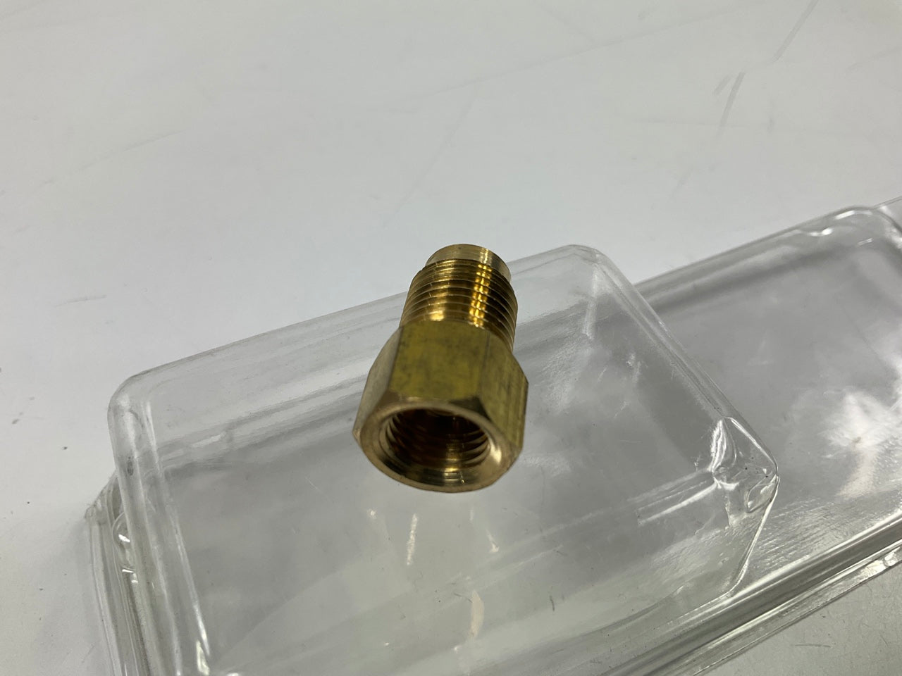 AGS BLF-22C Brass Adapter, 3/8''-24 Inverted To 7/16''-24 Inverted