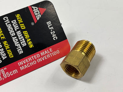 AGS BLF-24C Brass Adapter, 1/2''-20 Inverted To 5/8''-18 Inverted