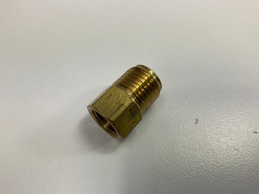 (5) AGS BLF-25C Brass Adapter, 7/16''-24 Inverted To 9/16-18 Inverted