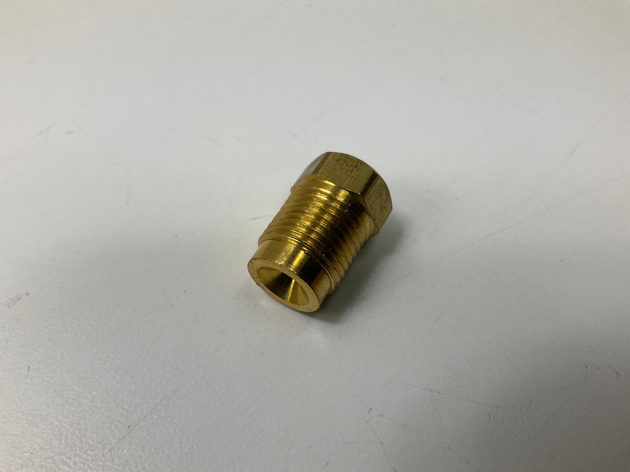 AGS BLF-27B Brass Adapter Fitting 3/8-24 Female, 9/16-20 Male Inverted