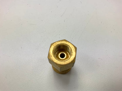 AGS BLF-28C Brass Adapter, 3/8''-24 Inverted To 9/16''-18 Inverted