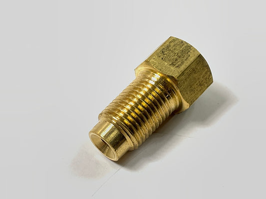 AGS BLF-29C Brass Adapter, 3/8''-24 Inverted To M10 X 1.0 Inverted