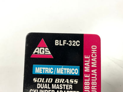 AGS BLF-32C Brass Adapter, 3/8''-24 Inverted To M11 X 1.5 Bubble