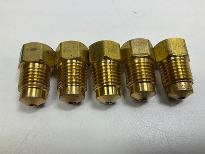 (5) AGS BLF-34C Brass Adapter, 3/8''-24 Inverted To M13 X 1.5 Bubble