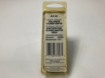 AGS BLF-34C Brass Adapter, 3/8''-24 Inverted To M13 X 1.5 Bubble