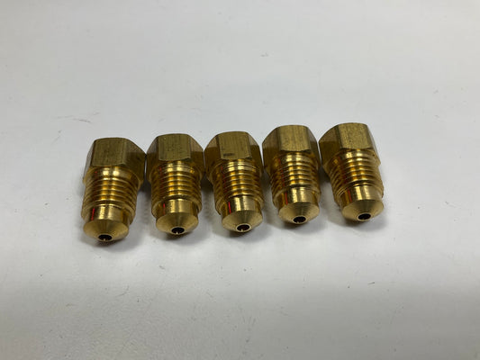 (5) AGS BLF-37C Brass Adapter, M10 X 1.0 Inverted To M13 X 1.5 Bubble