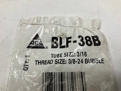 AGS BLF-38B Brake Line Steel Tube Nut, 3/16'' (3/8''-24 Bubble)