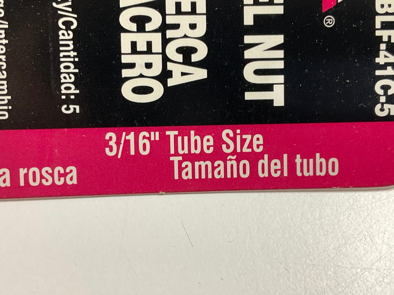 (5) AGS BLF-41C Steel Tube Nut, 3/16'' (1/2''-20) Inverted