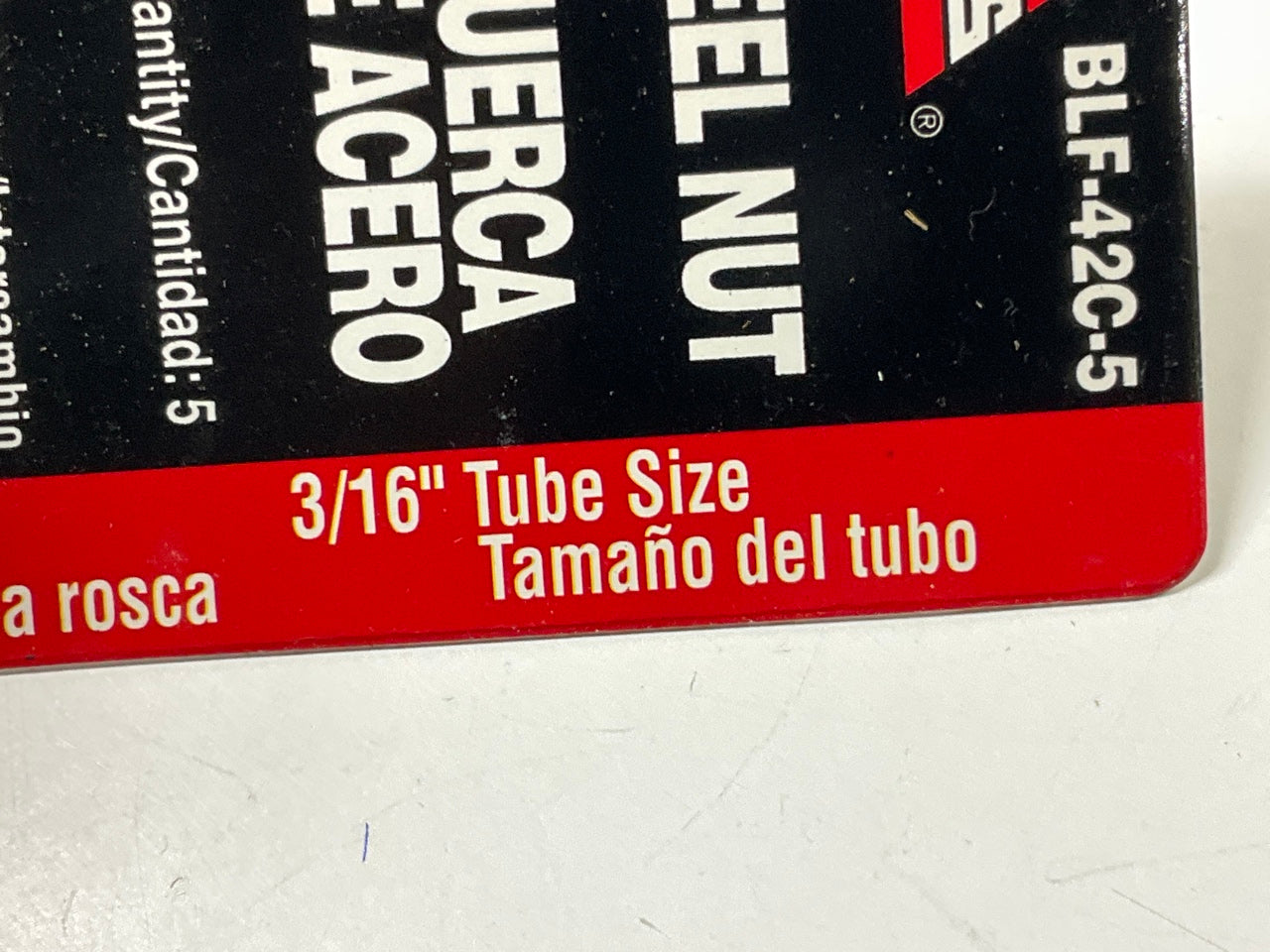 (5) AGS BLF-42C  Brake Line Tube Nut, 3/16'' (9/16''-18) Inverted
